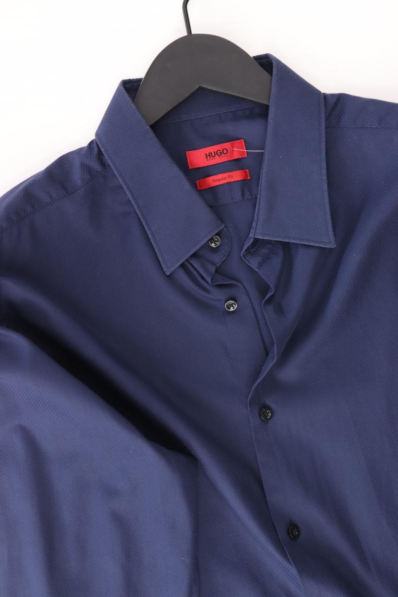 Hugo Boss Langarmhemd für Herren Gr. Hemdgröße 43 blau