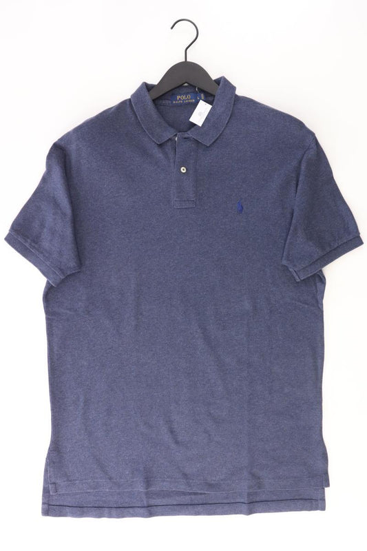 Ralph Lauren Poloshirt für Herren Gr. L Kurzarm blau aus Baumwolle