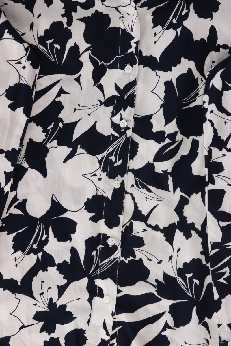 Tommy Hilfiger Langarmbluse Gr. L mit Blumenmuster blau aus Baumwolle