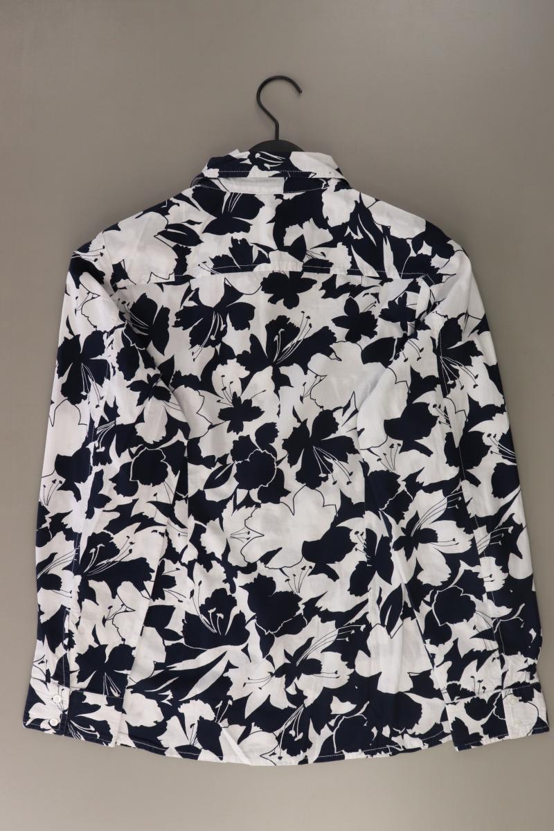 Tommy Hilfiger Langarmbluse Gr. L mit Blumenmuster blau aus Baumwolle