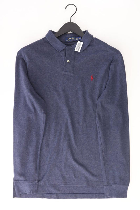 Ralph Lauren Poloshirt für Herren Gr. XL Langarm blau