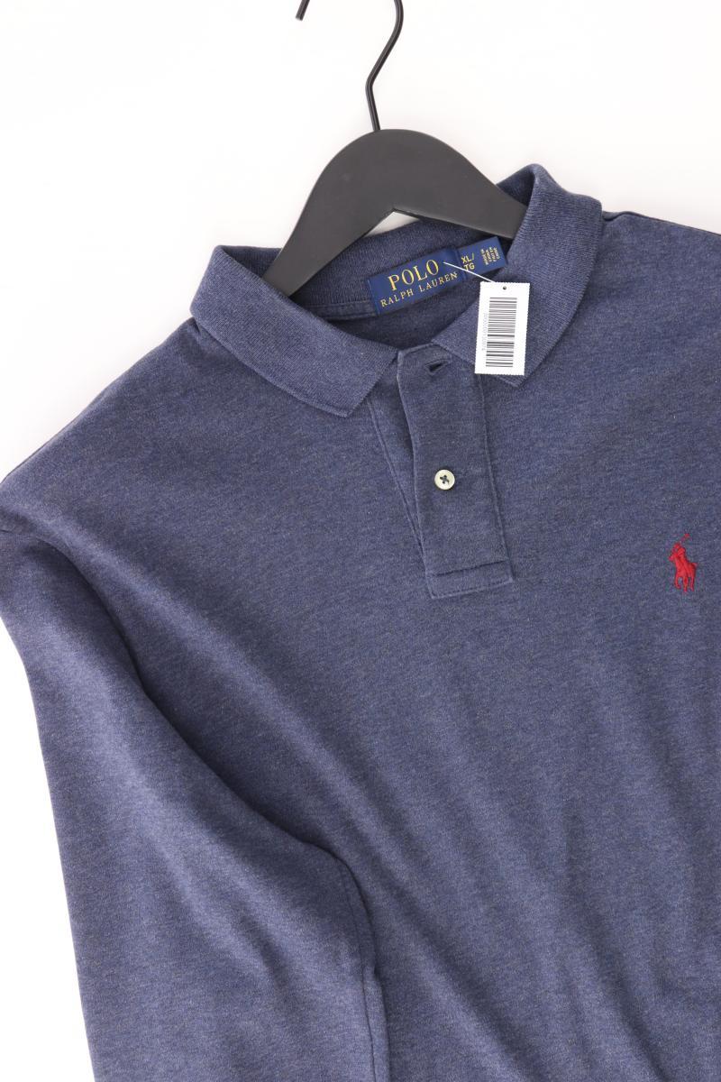 Ralph Lauren Poloshirt für Herren Gr. XL Langarm blau