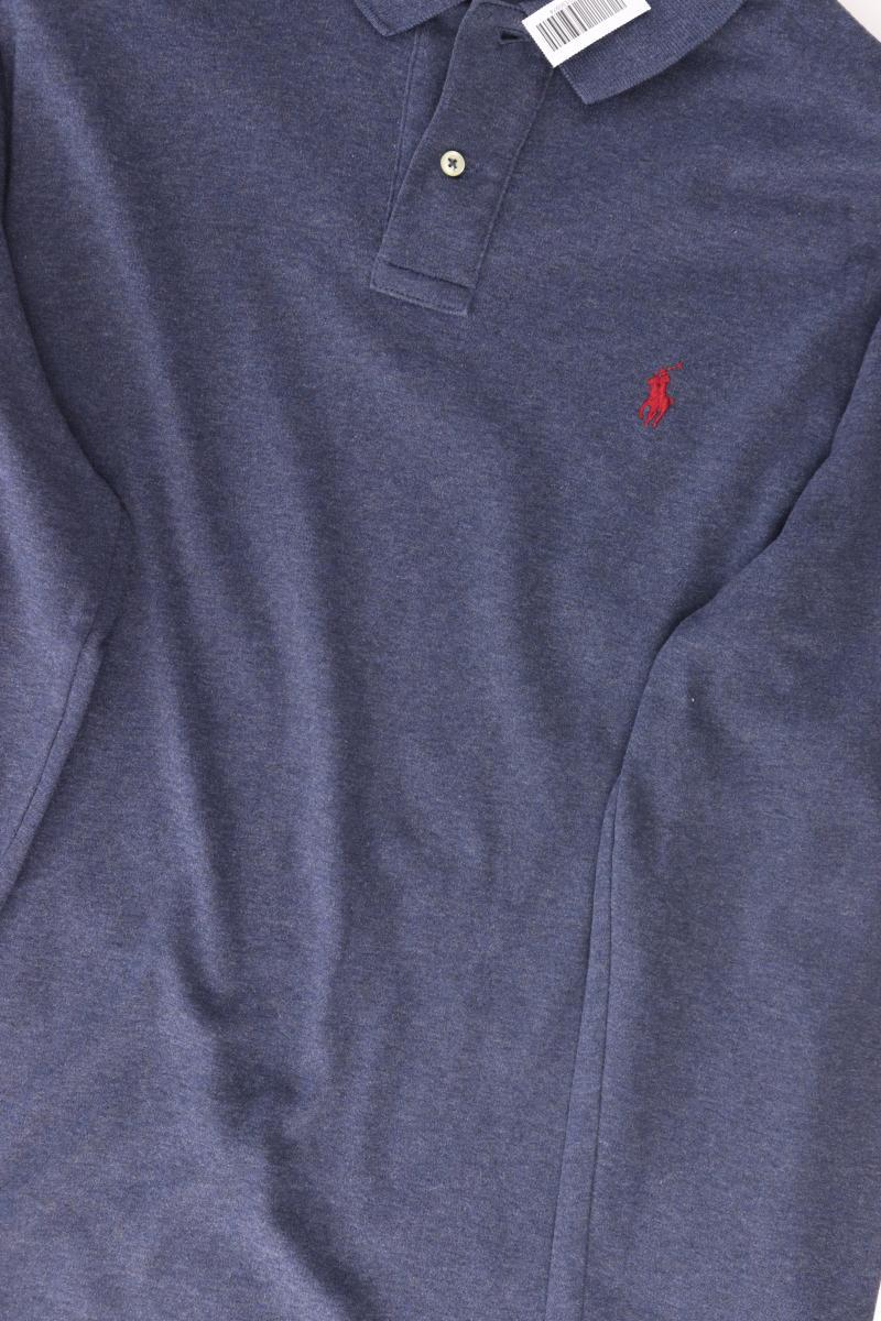 Ralph Lauren Poloshirt für Herren Gr. XL Langarm blau