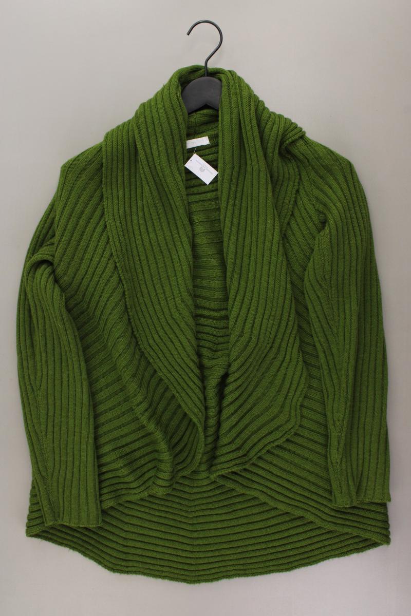 Promod Strickjacke mit Wolle Gr. 36/38 Langarm grün aus Polyacryl