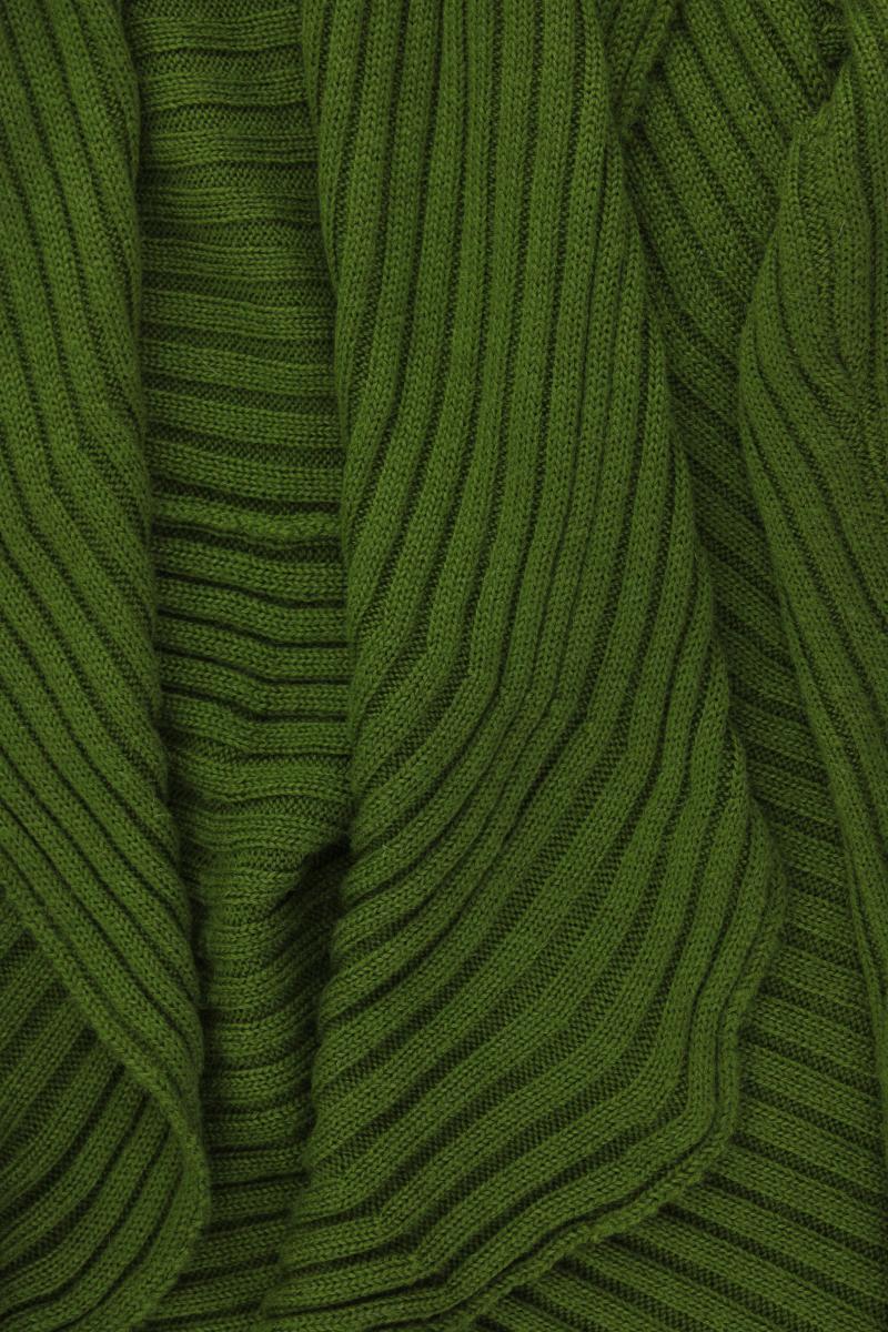 Promod Strickjacke mit Wolle Gr. 36/38 Langarm grün aus Polyacryl