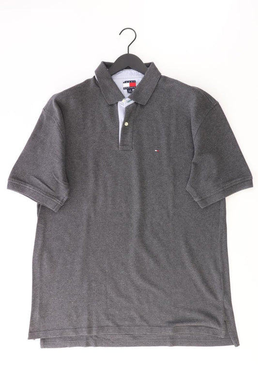 Tommy Hilfiger Poloshirt für Herren Gr. XL Kurzarm grau aus Baumwolle