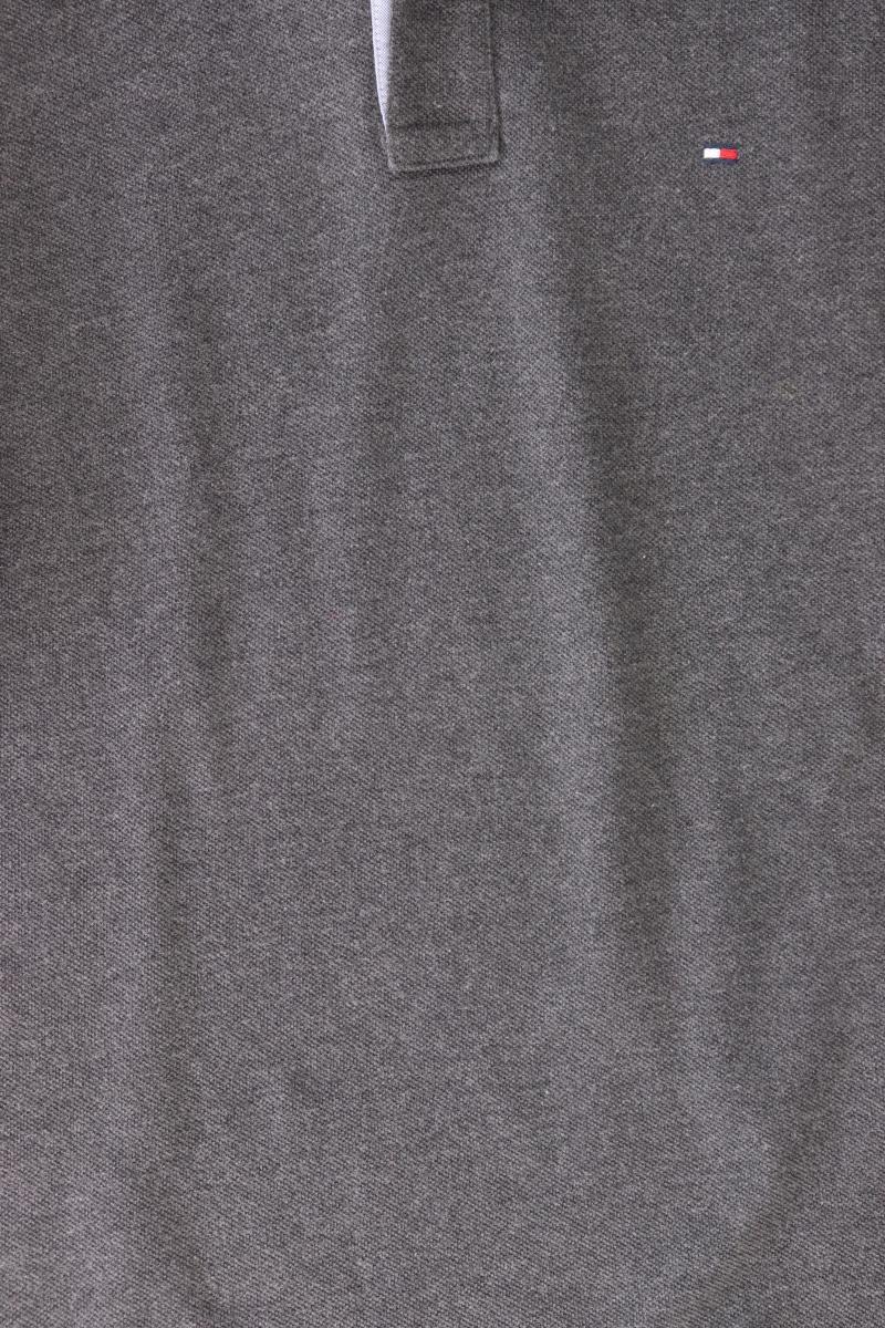 Tommy Hilfiger Poloshirt für Herren Gr. XL Kurzarm grau aus Baumwolle