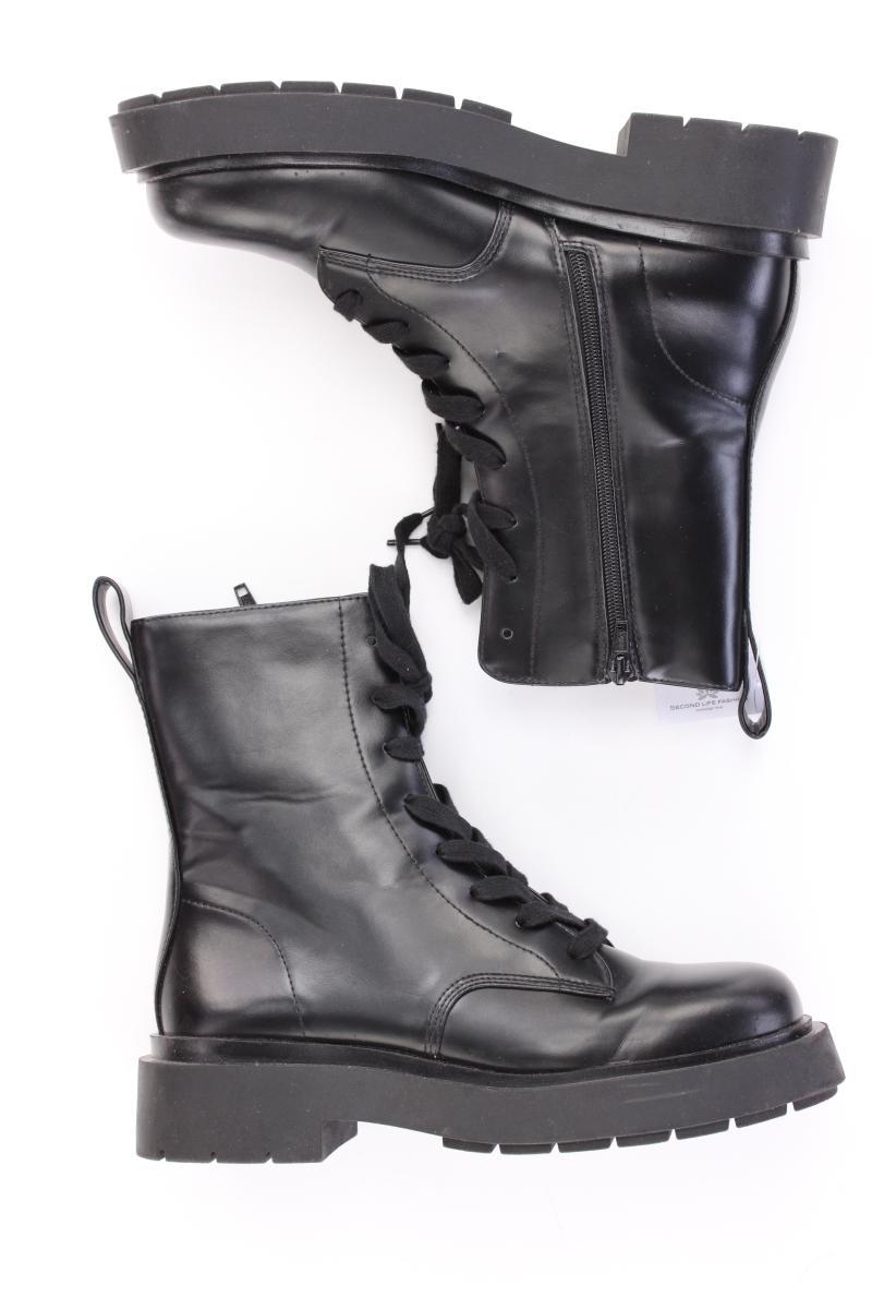 H&M Boots Gr. 41 schwarz aus Kunstleder