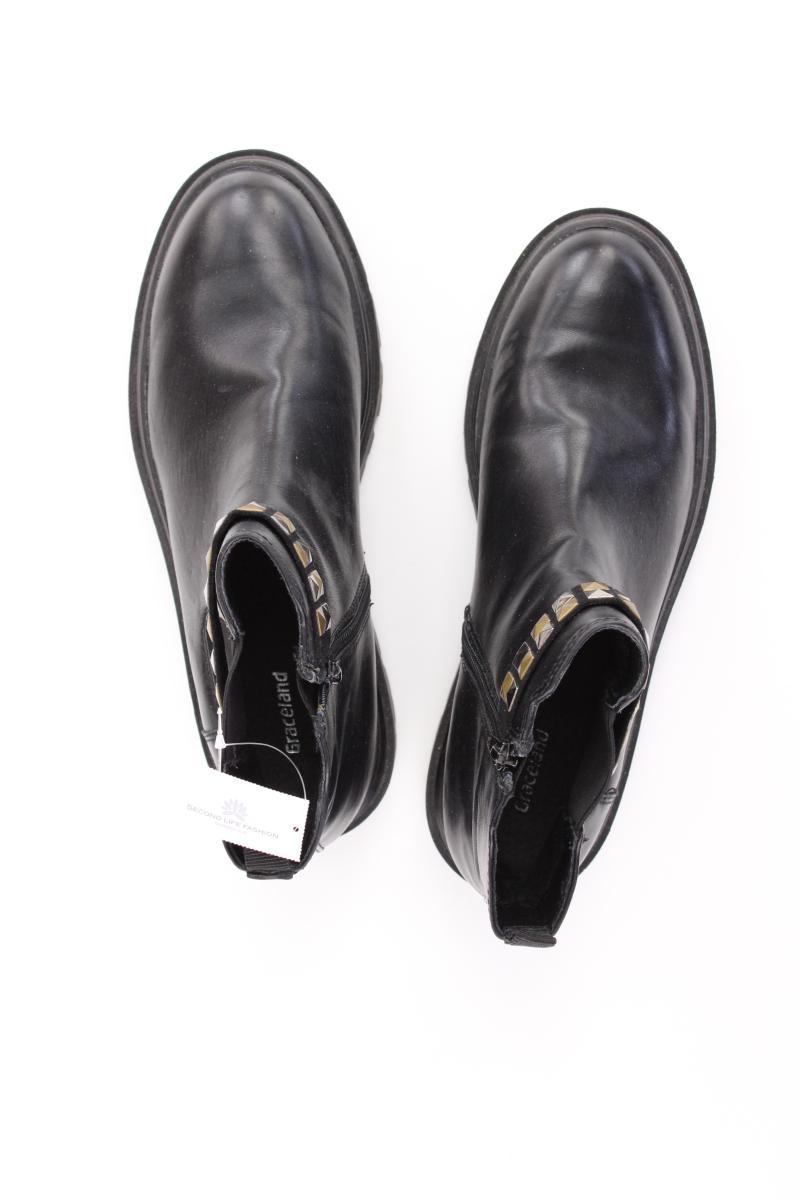 Graceland Stiefeletten Gr. 41 schwarz aus Kunstleder