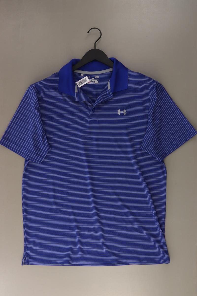 Heatgear Poloshirt für Herren Gr. L Kurzarm blau