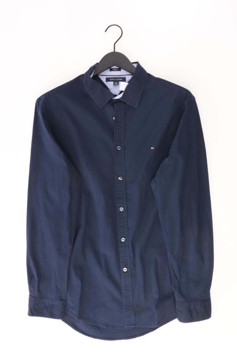 Tommy Hilfiger Langarmhemd für Herren Gr. XL blau