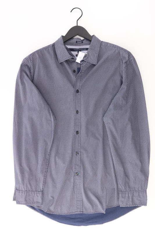 Tommy Hilfiger Langarmhemd für Herren Gr. XL blau