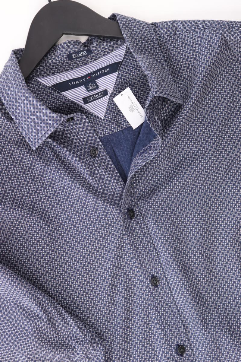 Tommy Hilfiger Langarmhemd für Herren Gr. XL blau