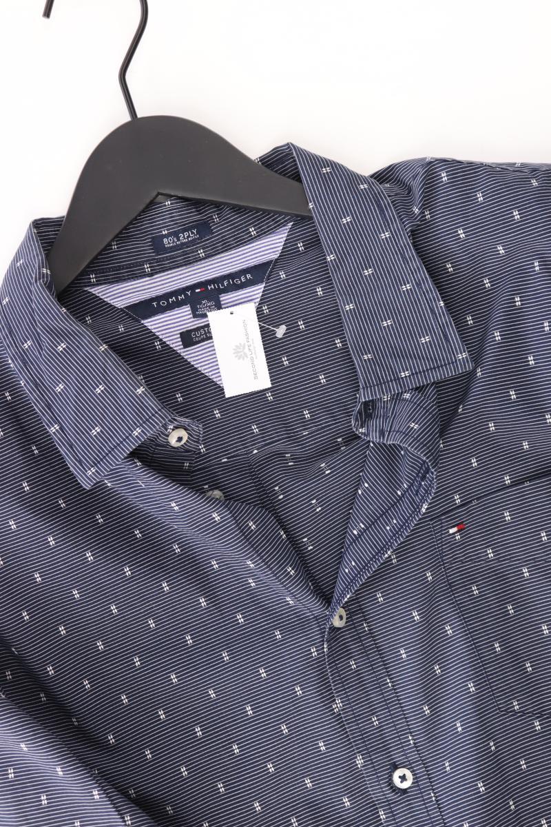 Tommy Hilfiger Langarmhemd für Herren Gr. XL blau