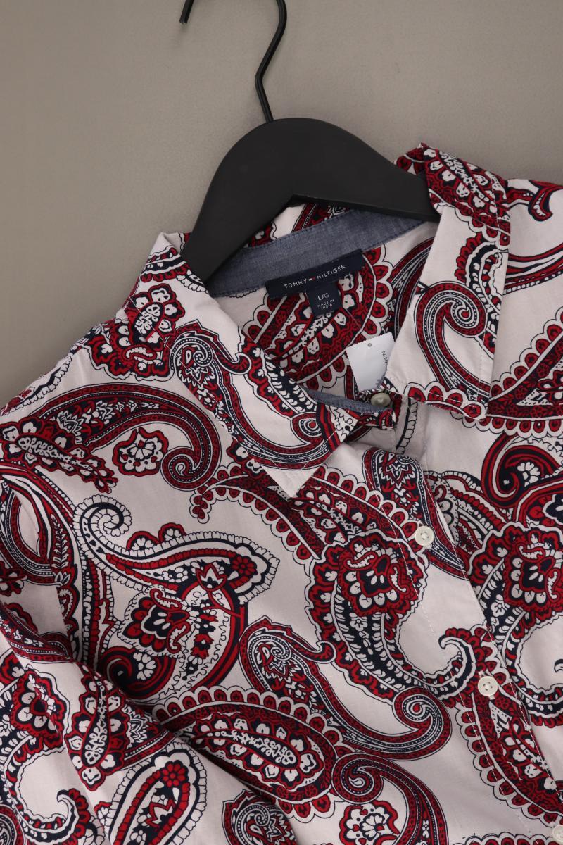Tommy Hilfiger Langarmbluse Gr. L mit Paisleymuster rot