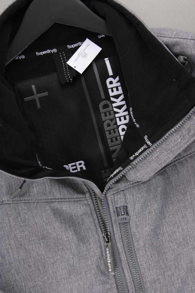 Superdry Lange Jacke für Herren Gr. XXXL neuwertig grau aus Polyester