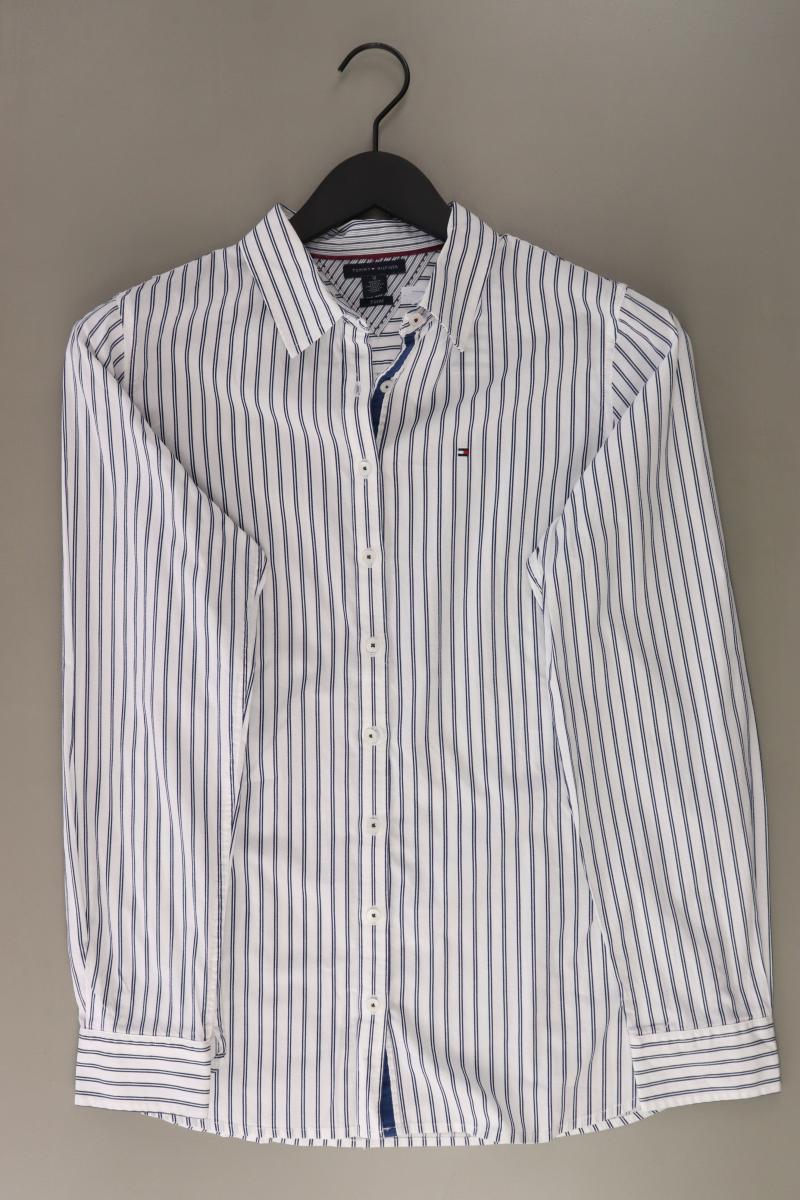 Tommy Hilfiger Langarmbluse Gr. UK 12 (M) gestreift weiß