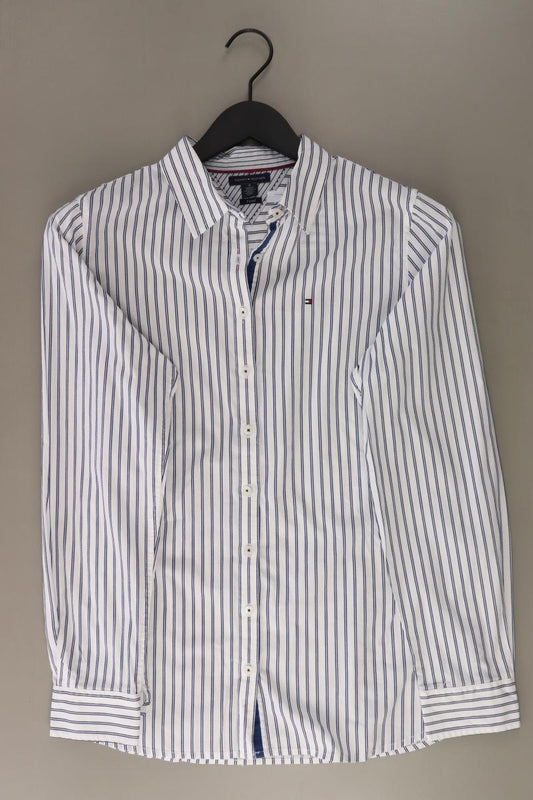Tommy Hilfiger Langarmbluse Gr. UK 12 (M) gestreift weiß