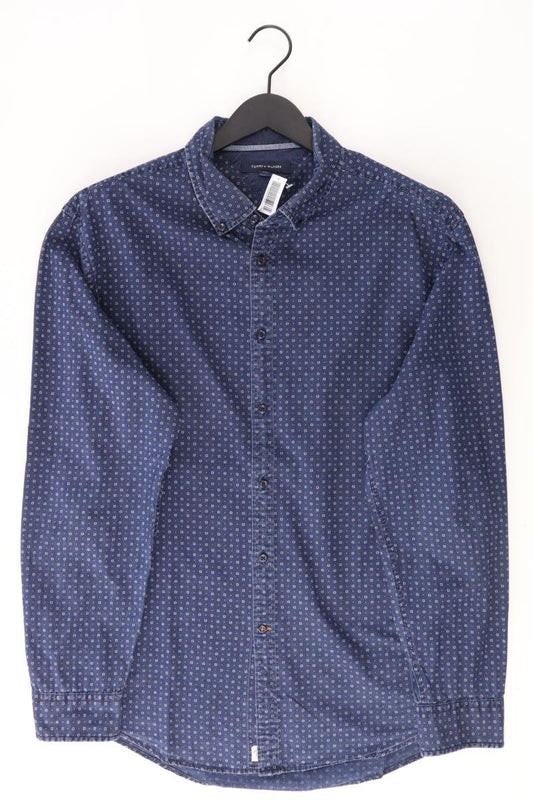 Tommy Hilfiger Langarmhemd für Herren Gr. XL blau