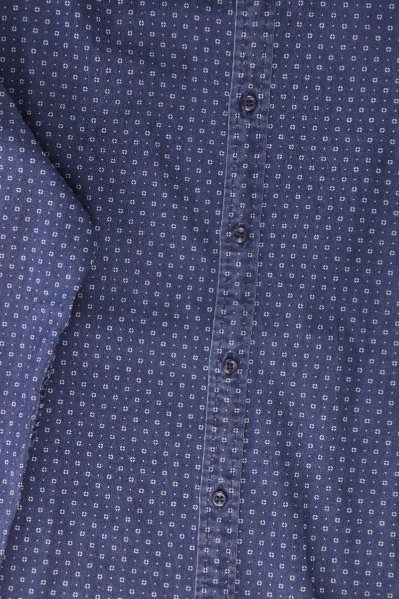 Tommy Hilfiger Langarmhemd für Herren Gr. XL blau