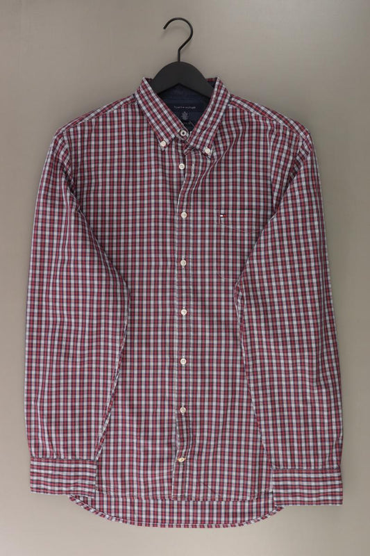 Tommy Hilfiger Karohemd für Herren Gr. XL kariert Langarm rot