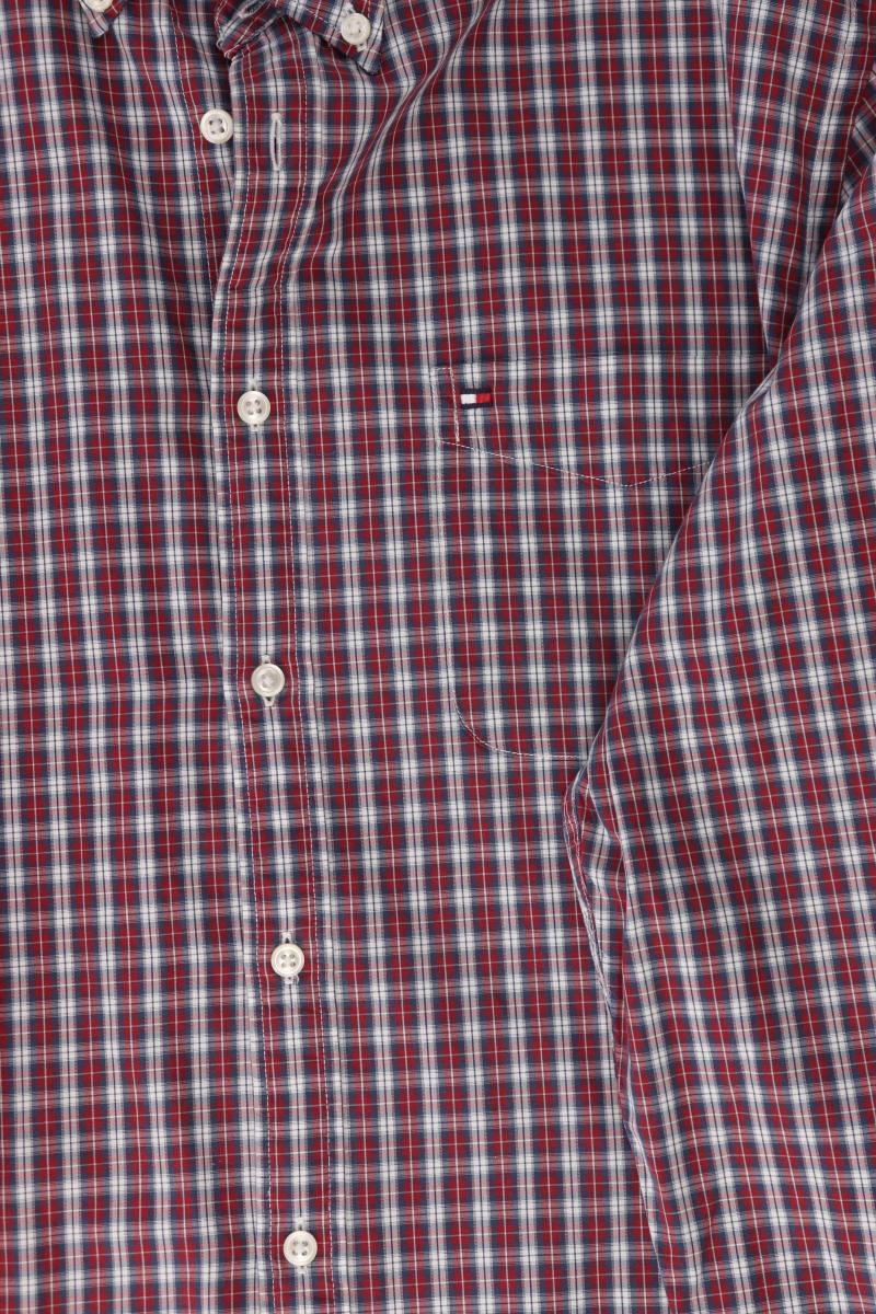 Tommy Hilfiger Karohemd für Herren Gr. XL kariert Langarm rot