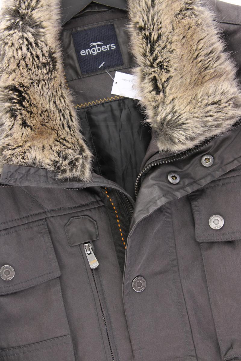 Engbers Lange Jacke für Herren Gr. 56 braun aus Nylon