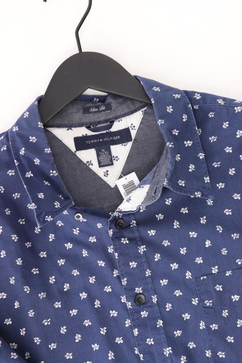 Tommy Hilfiger Langarmhemd für Herren Gr. XL blau