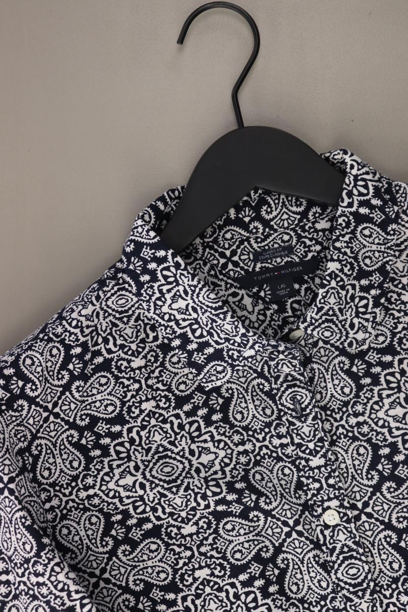 Tommy Hilfiger Langarmbluse Gr. L blau