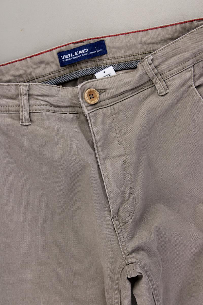 Blend Chinohose für Herren Gr. W31/L34 grau aus Baumwolle