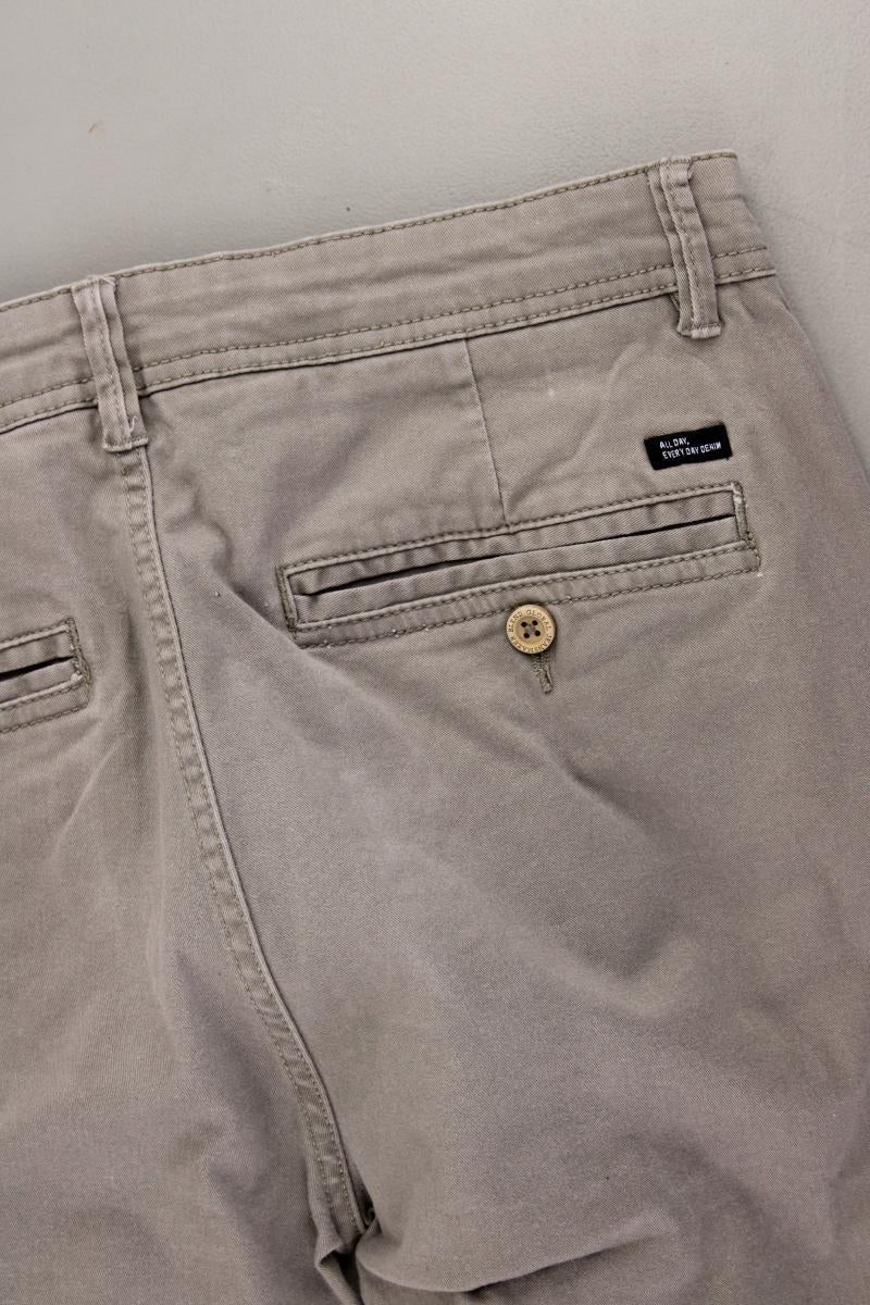 Blend Chinohose für Herren Gr. W31/L34 grau aus Baumwolle