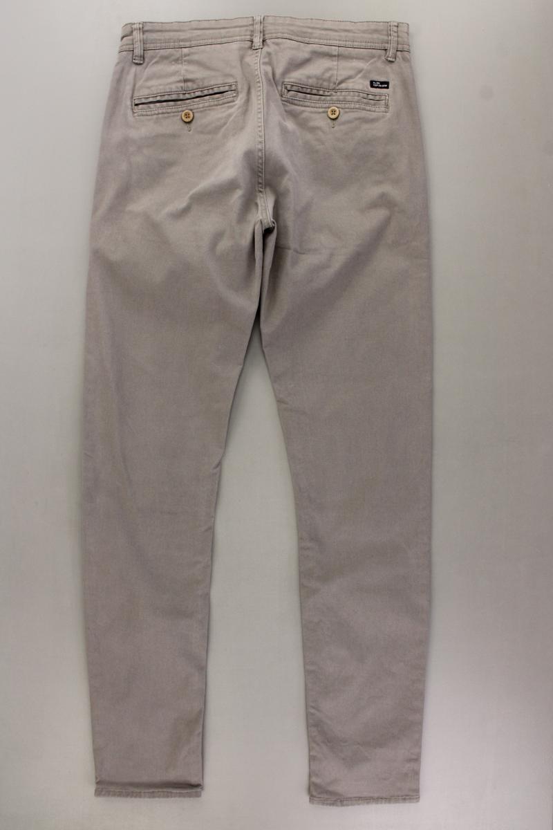 Blend Chinohose für Herren Gr. W31/L34 grau aus Baumwolle