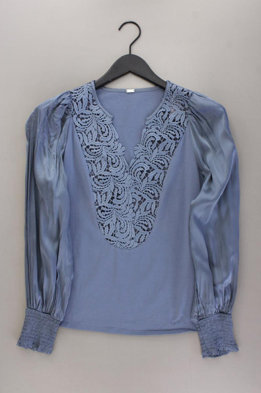 Gustav Denmark Langarmbluse Gr. 40 blau aus Baumwolle