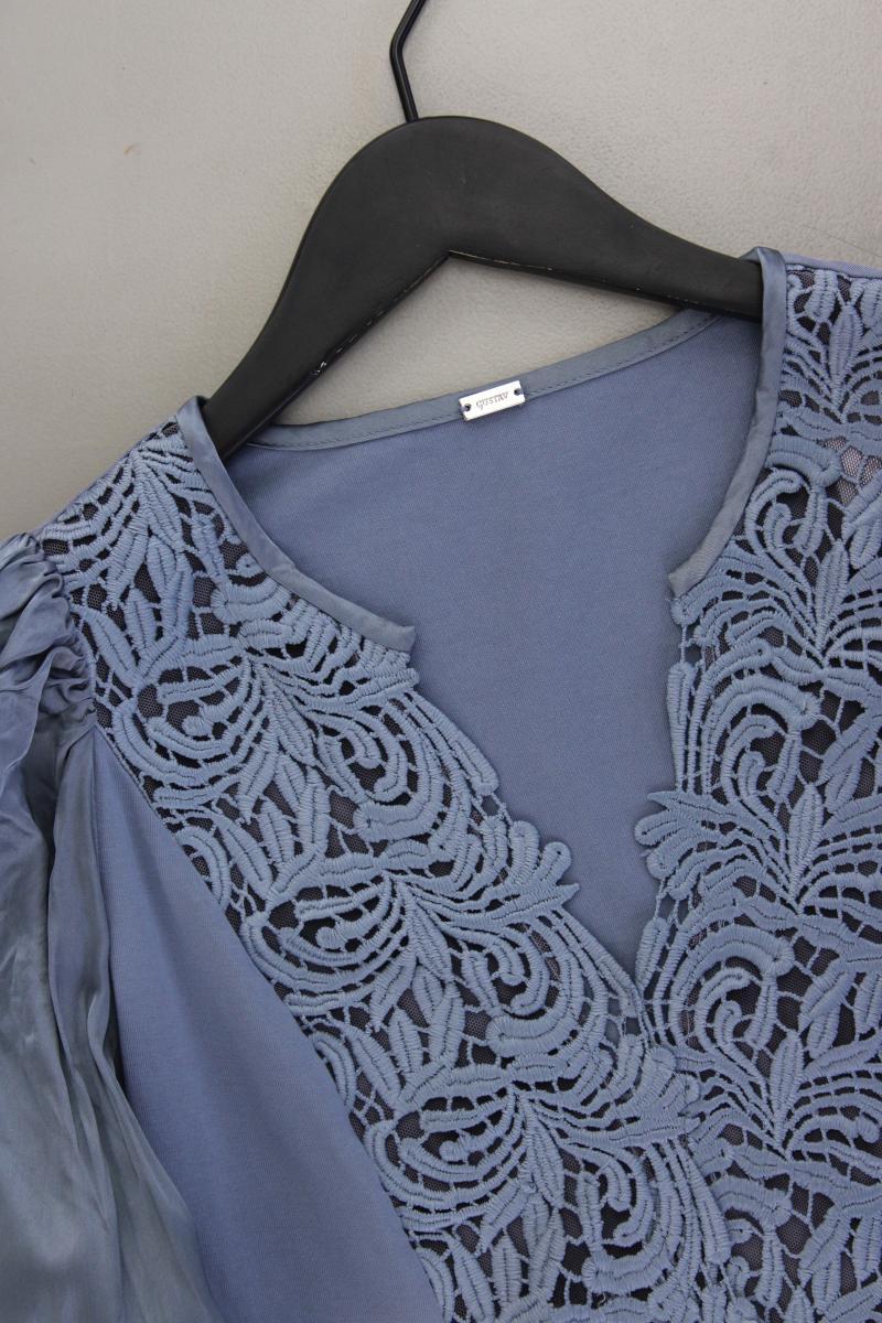 Gustav Denmark Langarmbluse Gr. 40 blau aus Baumwolle