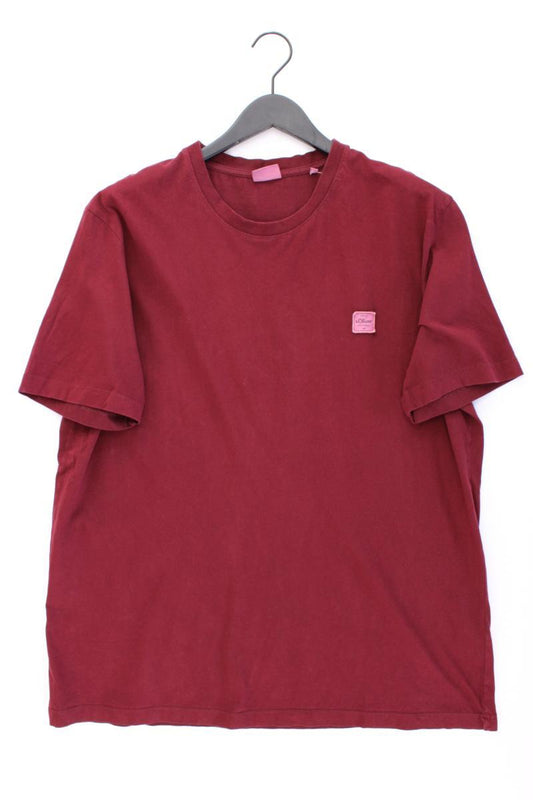 s.Oliver T-Shirt für Herren Gr. XXL Kurzarm rot aus Baumwolle