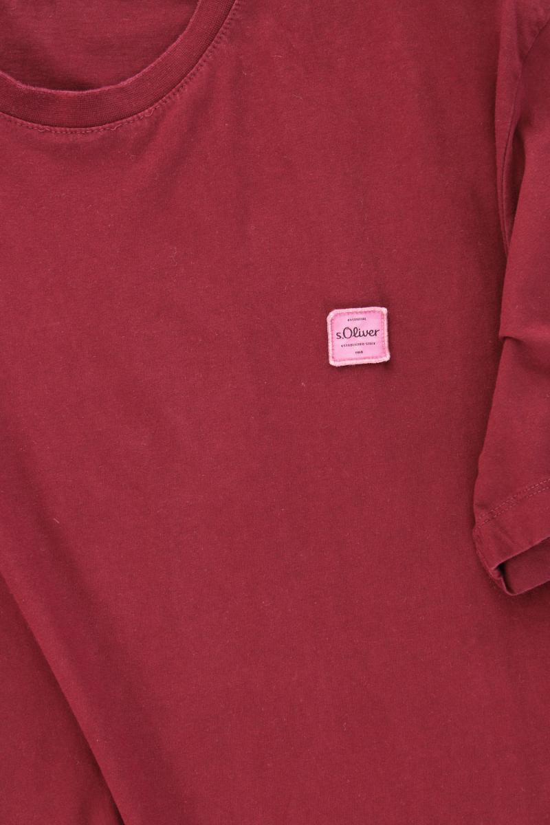 s.Oliver T-Shirt für Herren Gr. XXL Kurzarm rot aus Baumwolle