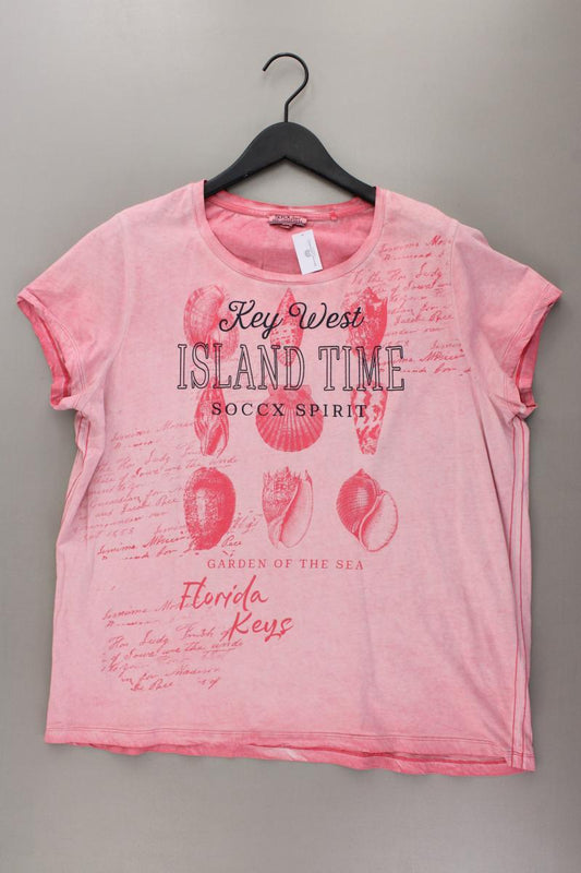 Soccx Printshirt Gr. 44 Kurzarm rosa aus Baumwolle