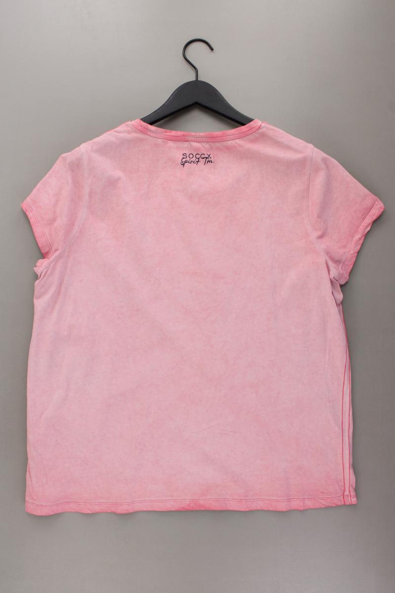 Soccx Printshirt Gr. 44 Kurzarm rosa aus Baumwolle