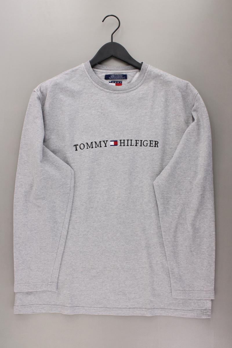 Tommy Hilfiger Langarmpullover für Herren Gr. XL grau aus Baumwolle