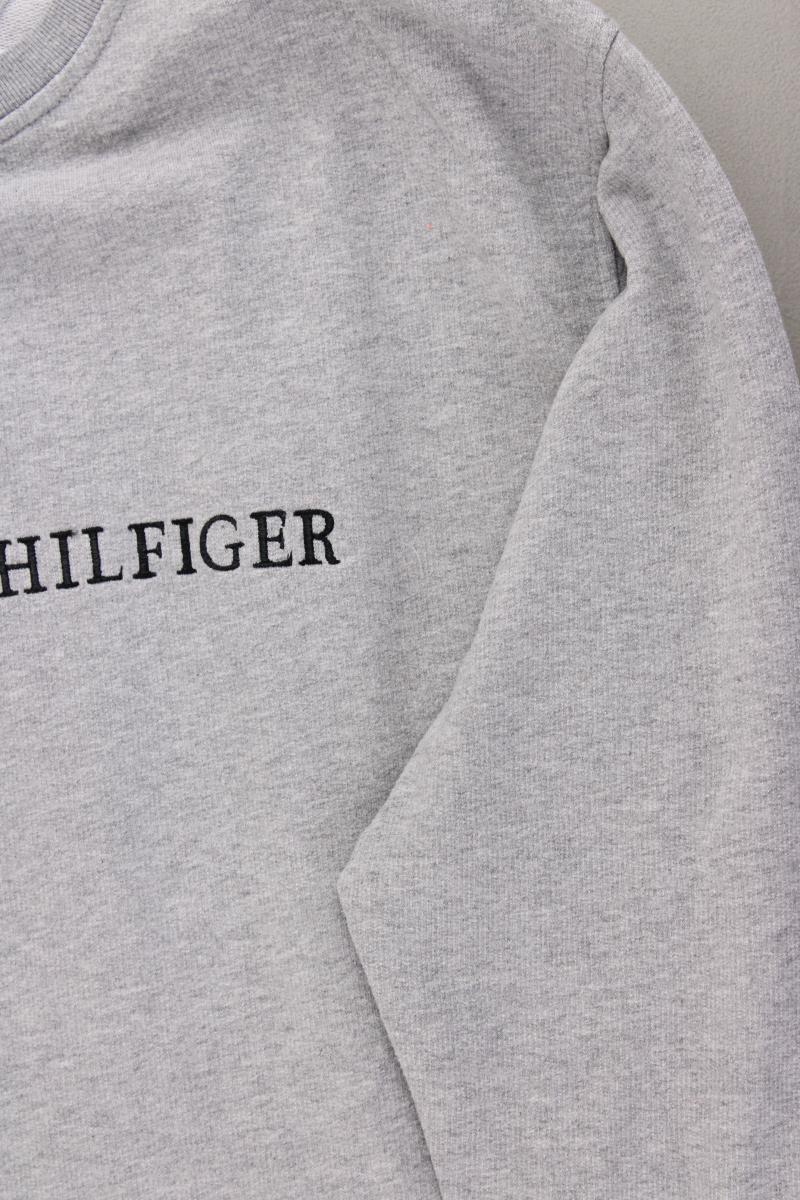 Tommy Hilfiger Langarmpullover für Herren Gr. XL grau aus Baumwolle