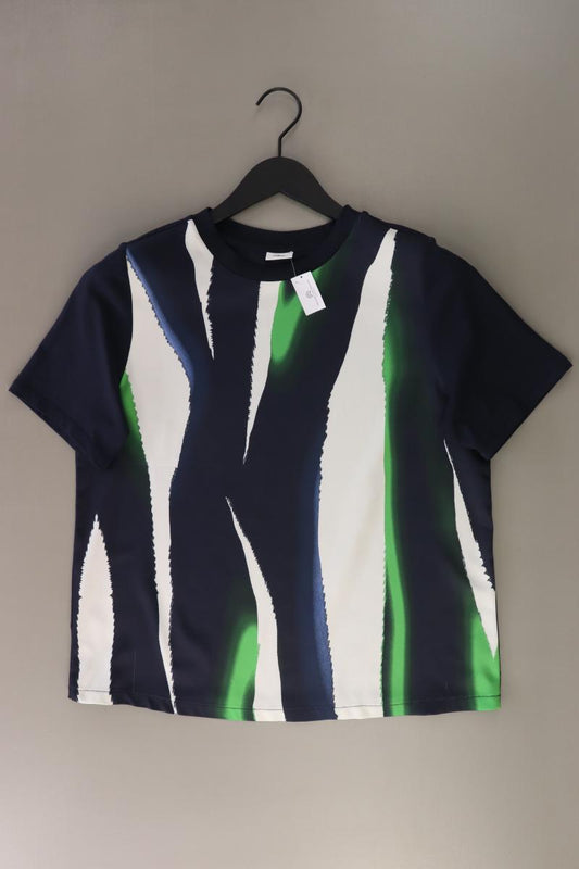 s.Oliver Kurzarmbluse Gr. 40 neuwertig blau aus Polyester