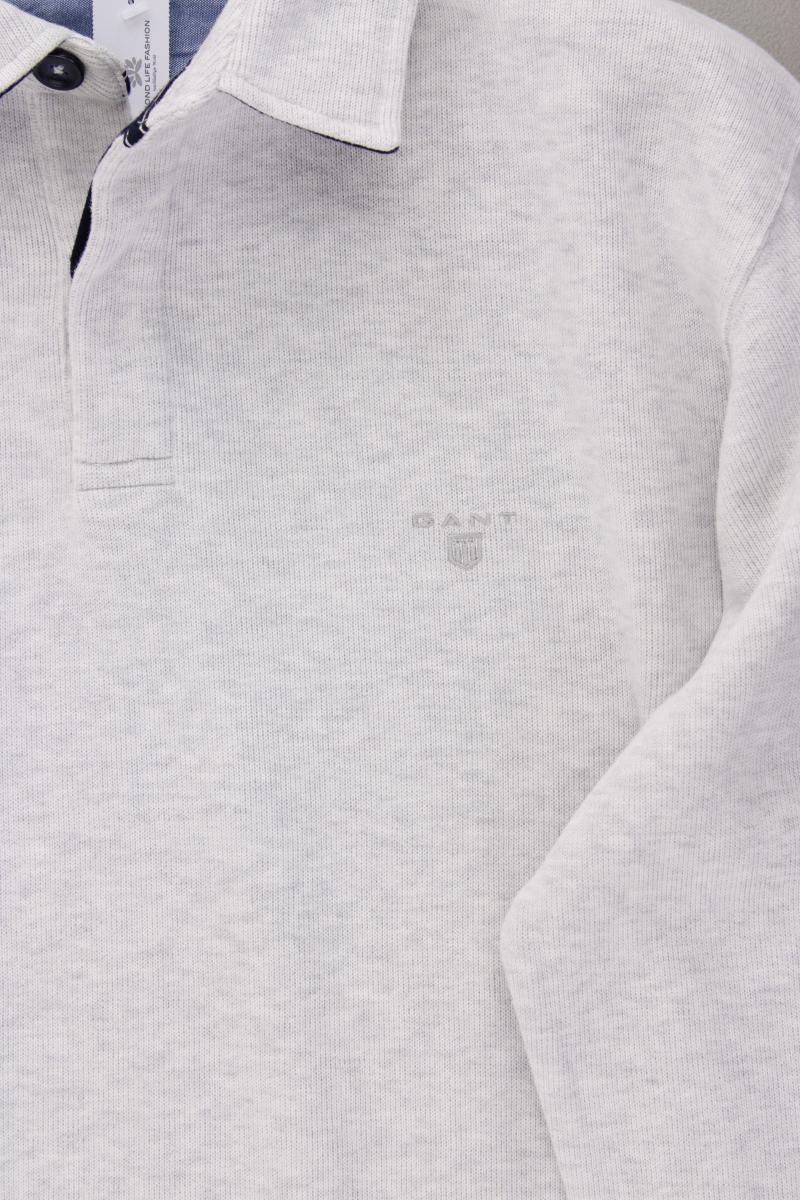 Gant Feinstrickpullover für Herren Gr. XL grau aus Baumwolle