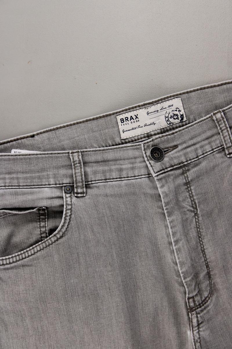 Brax Straight Jeans für Herren Gr. 52 grau aus Baumwolle