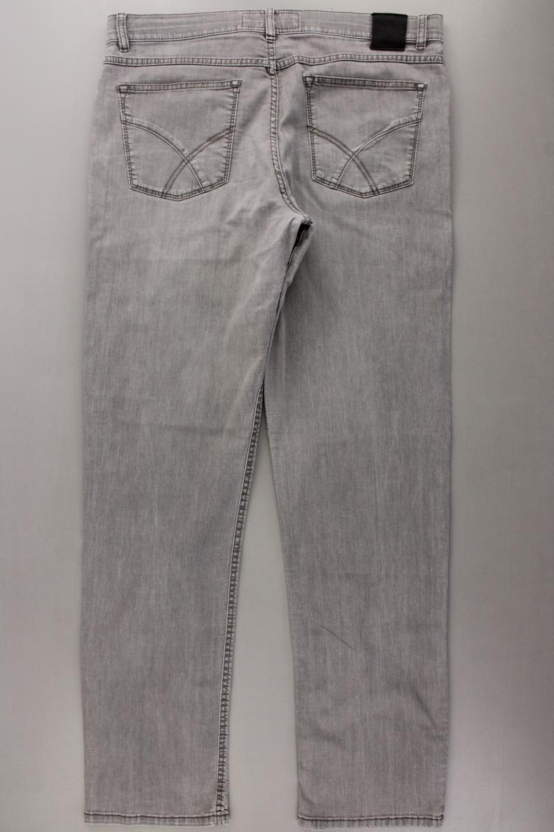 Brax Straight Jeans für Herren Gr. 52 grau aus Baumwolle