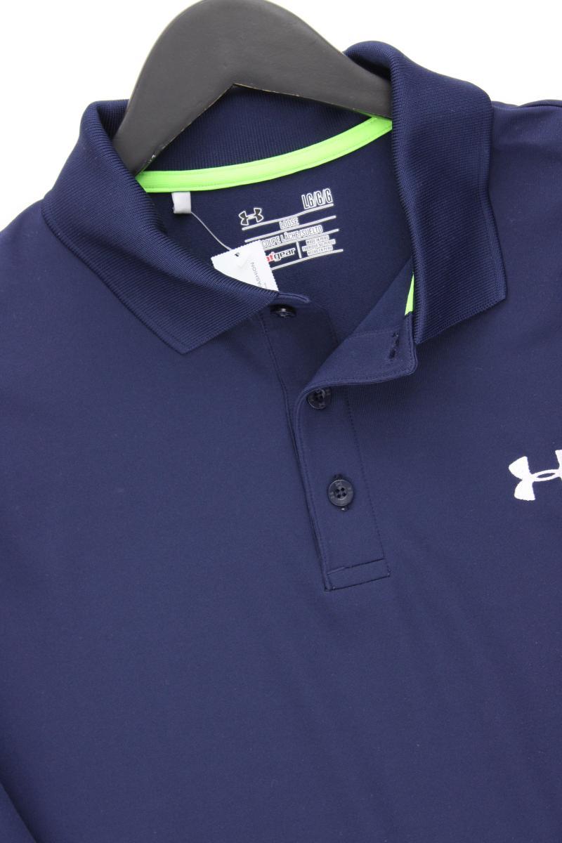 under armour Poloshirt für Herren Gr. L neuwertig Kurzarm blau aus Polyester