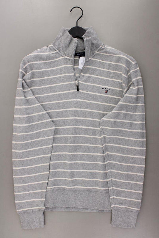 Gant Feinstrickpullover für Herren Gr. XL gestreift grau aus Baumwolle