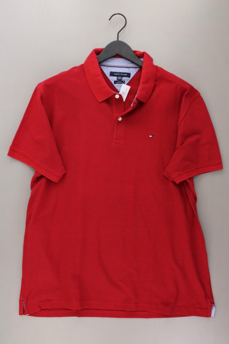 Tommy Hilfiger Poloshirt für Herren Gr. XXL Kurzarm rot