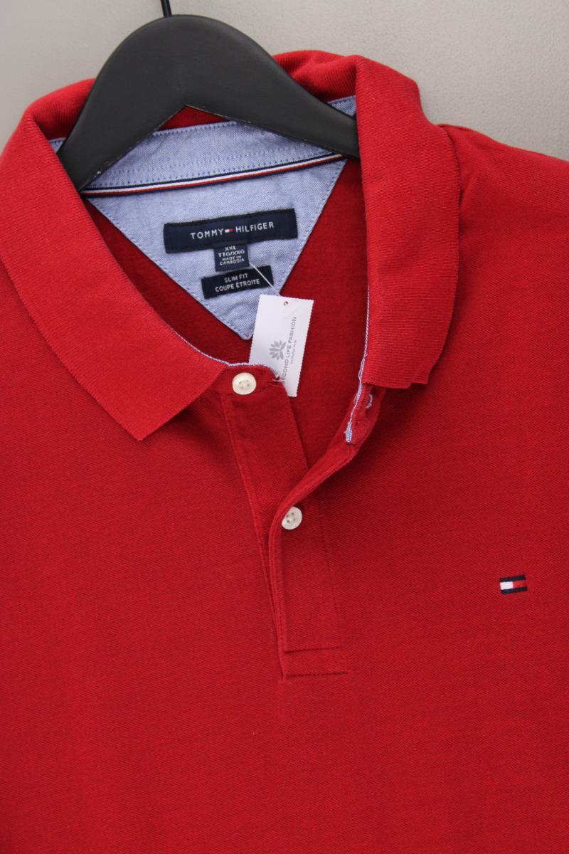 Tommy Hilfiger Poloshirt für Herren Gr. XXL Kurzarm rot
