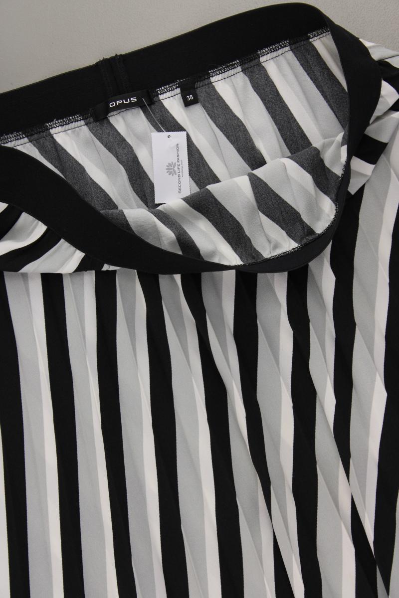 Opus Midirock Modell Rudy Gr. 38 gestreift neuwertig grau aus Polyester