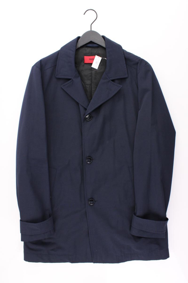 Hugo Boss Cabanmantel für Herren Gr. 52 neuwertig blau aus Polyester